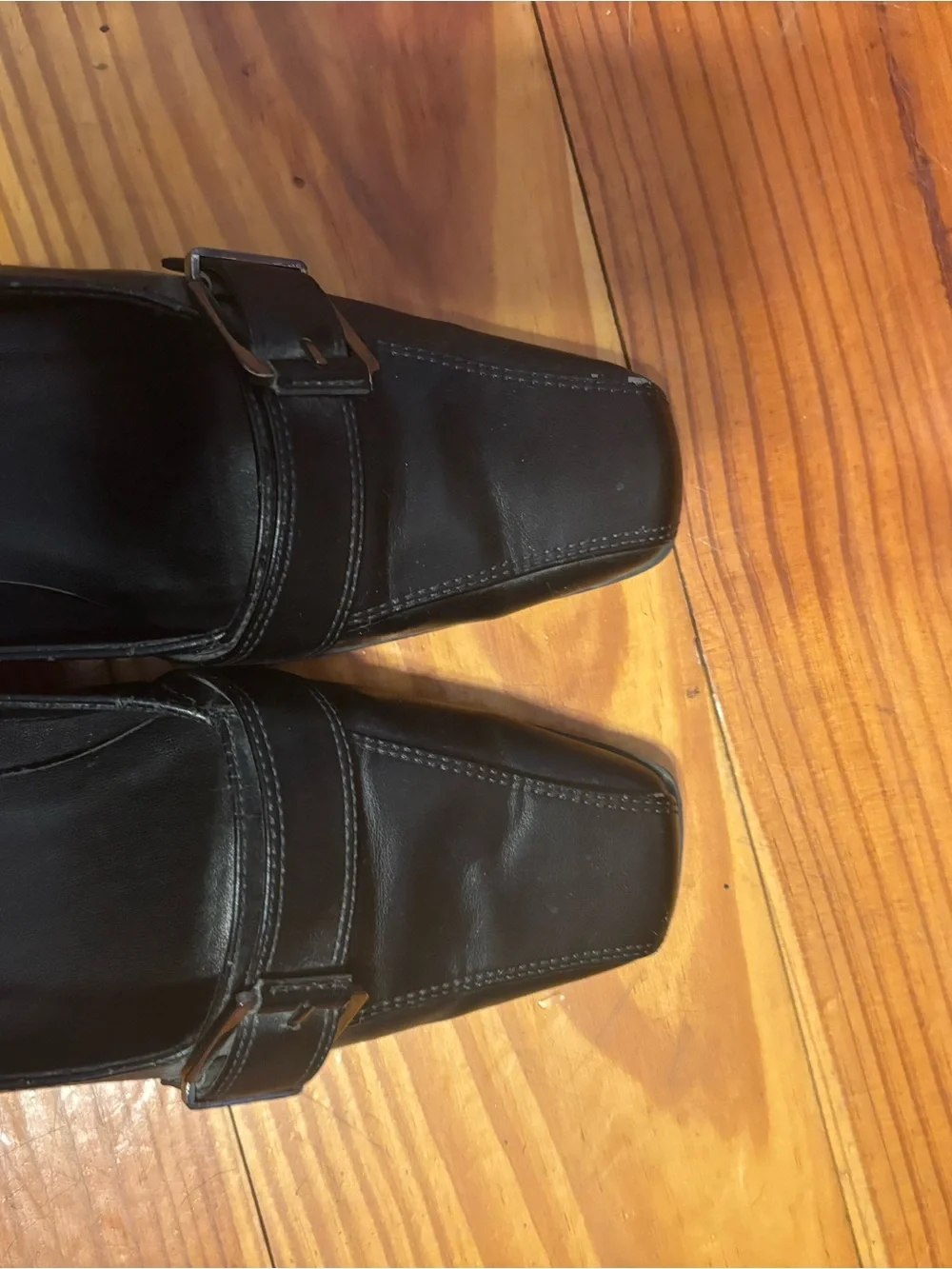 Pierre Dumas Black Pointed Toe Slip-On Loafers